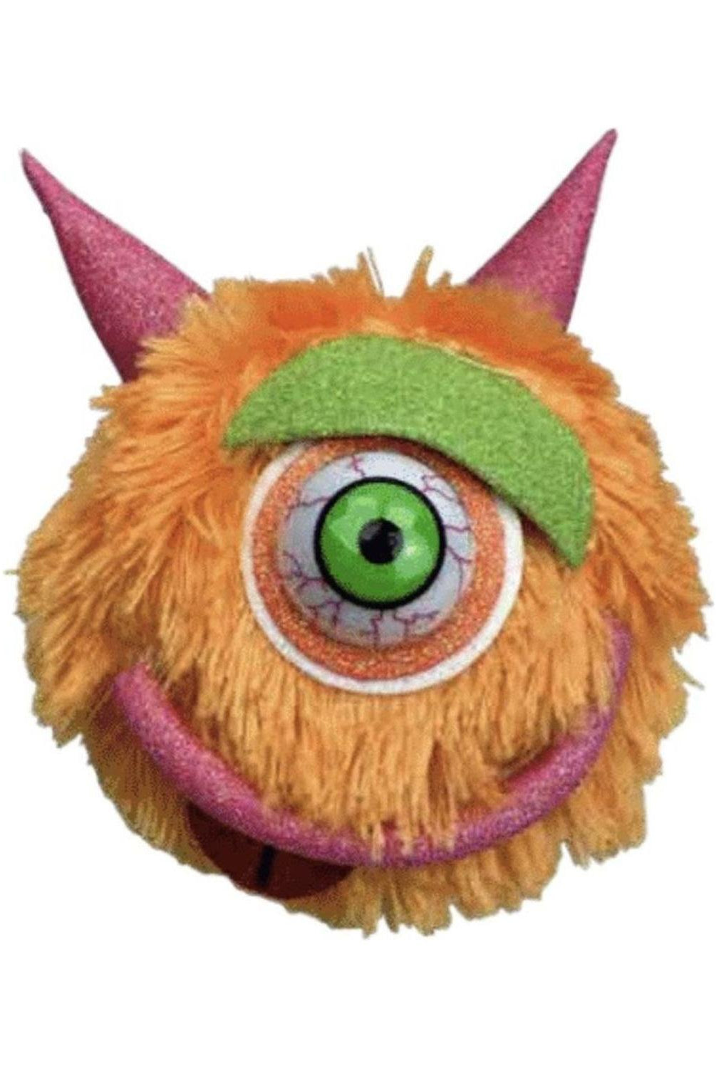 7" Furry Monster Ornament: Orange