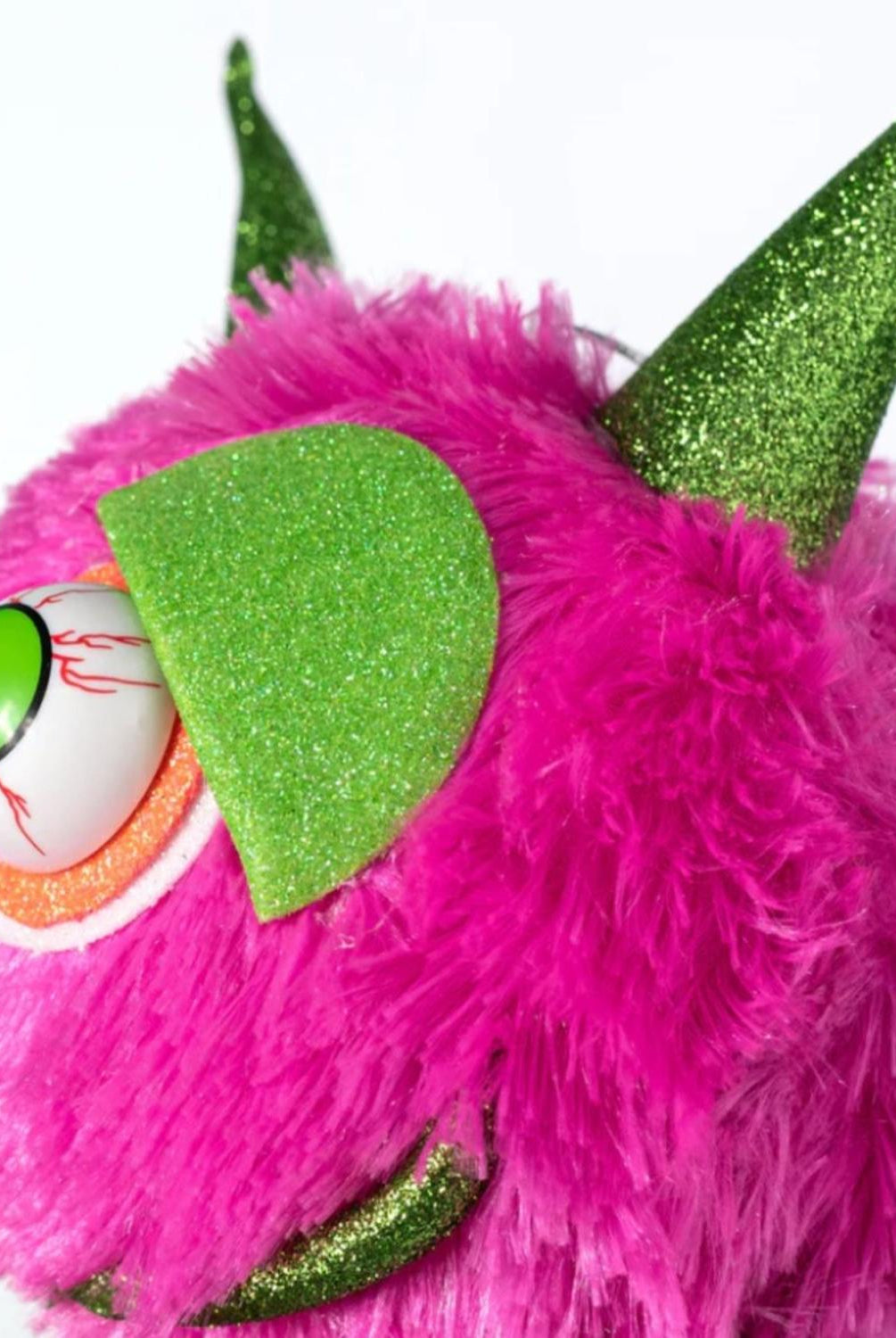 7" Furry Monster Ornament: Pink