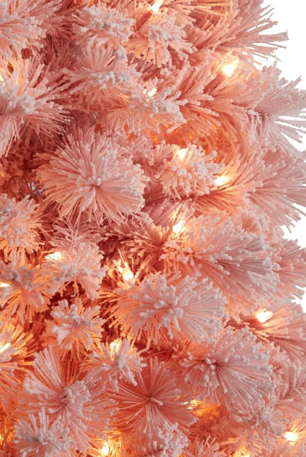 7' Holiday Pink Cashmere Christmas Tree with 300 lights and 599 Bendable Branches