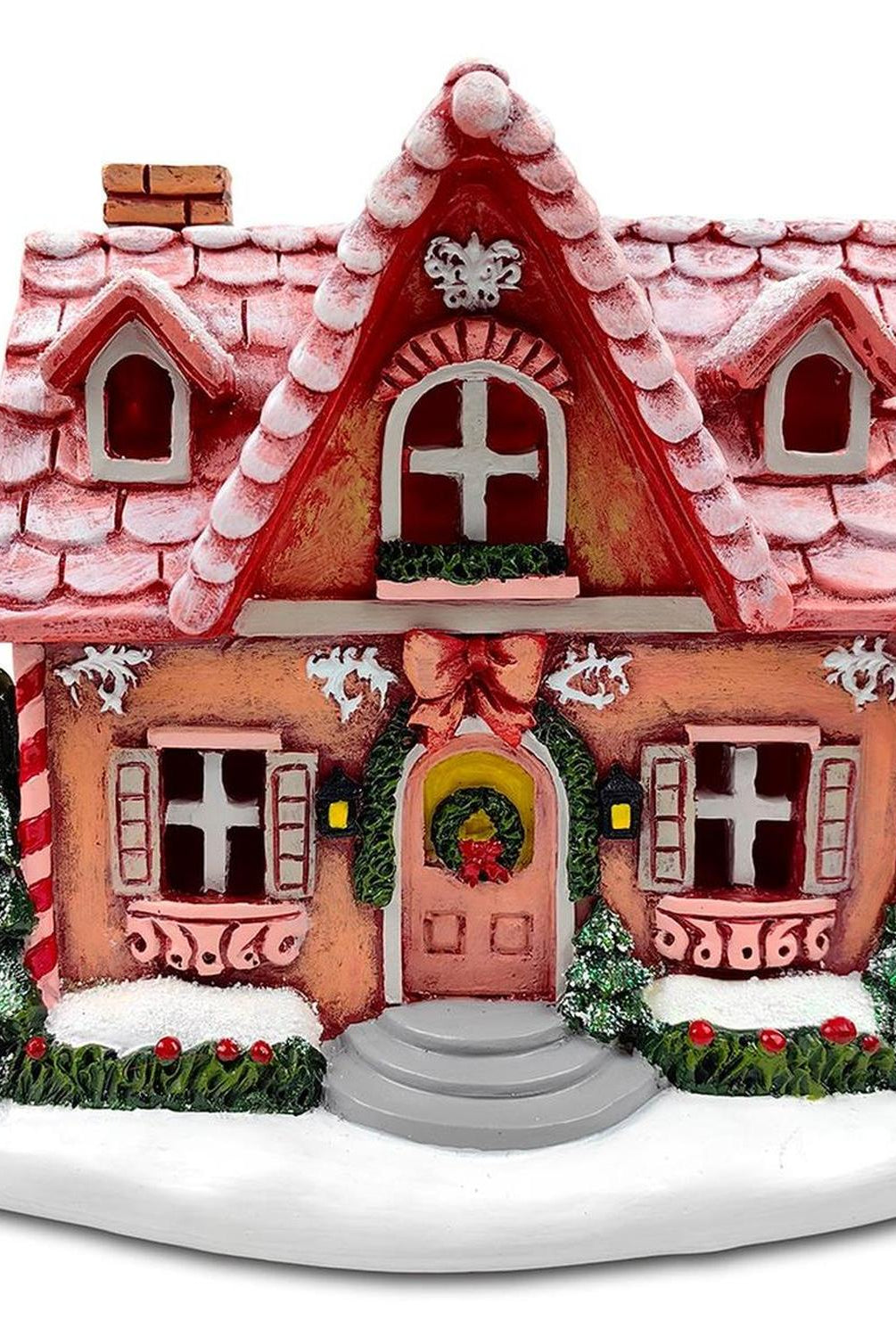 7" LED Gingerbread Home Figurine