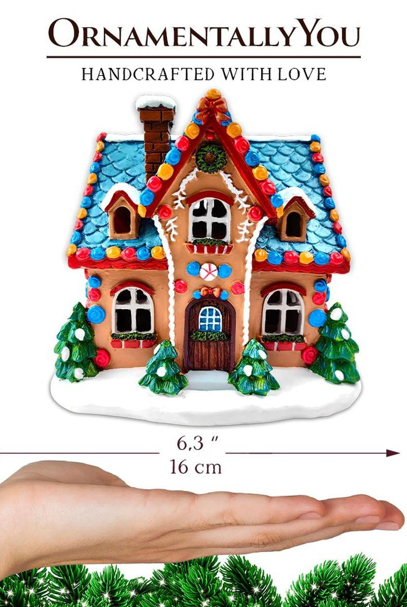 Shop For 7" LED Whimsically Sweet Gingerbread House