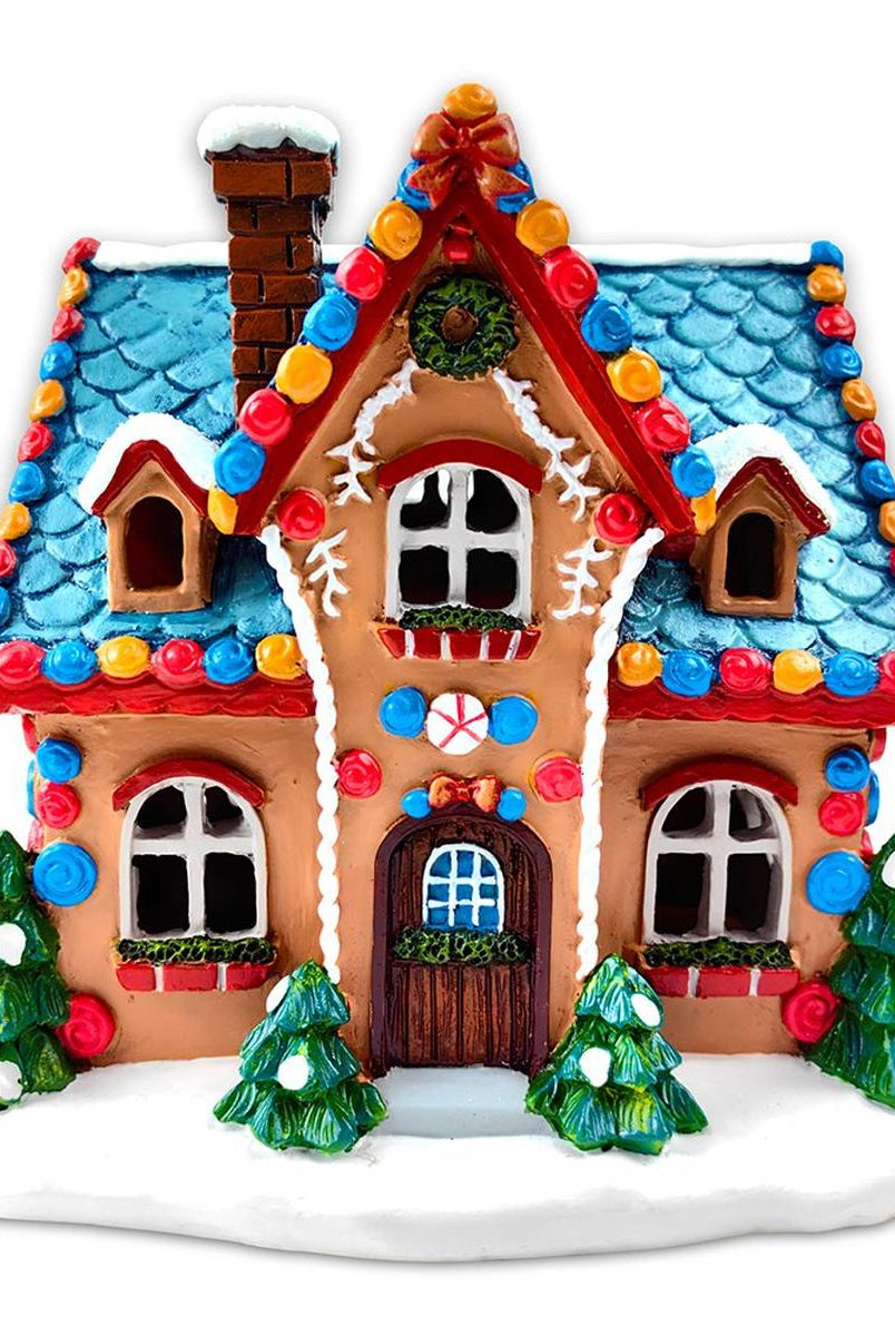 Shop For 7" LED Whimsically Sweet Gingerbread House