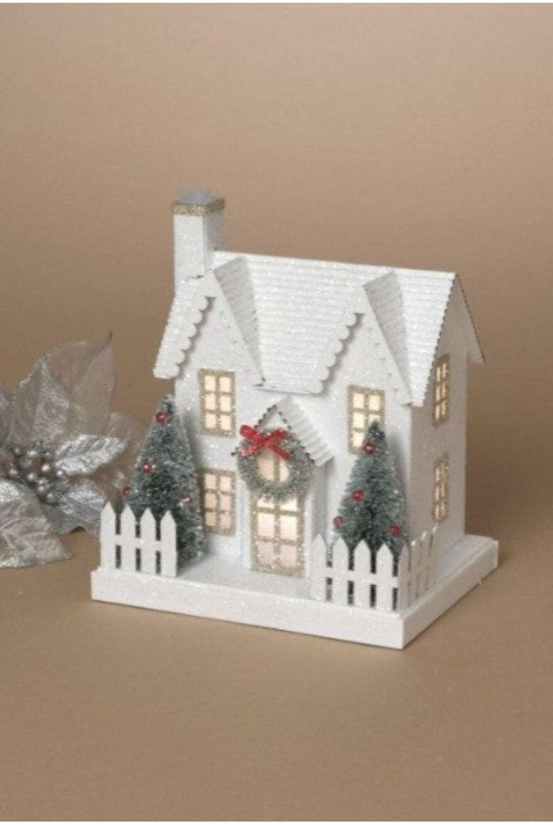 Shop For 7" Lighted Holiday House with Trees