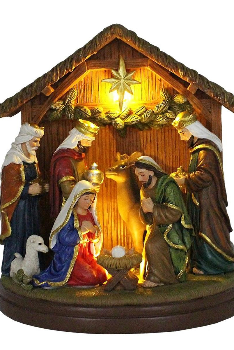 Shop For 7" Radiant Nativity Scene Statue Figurine