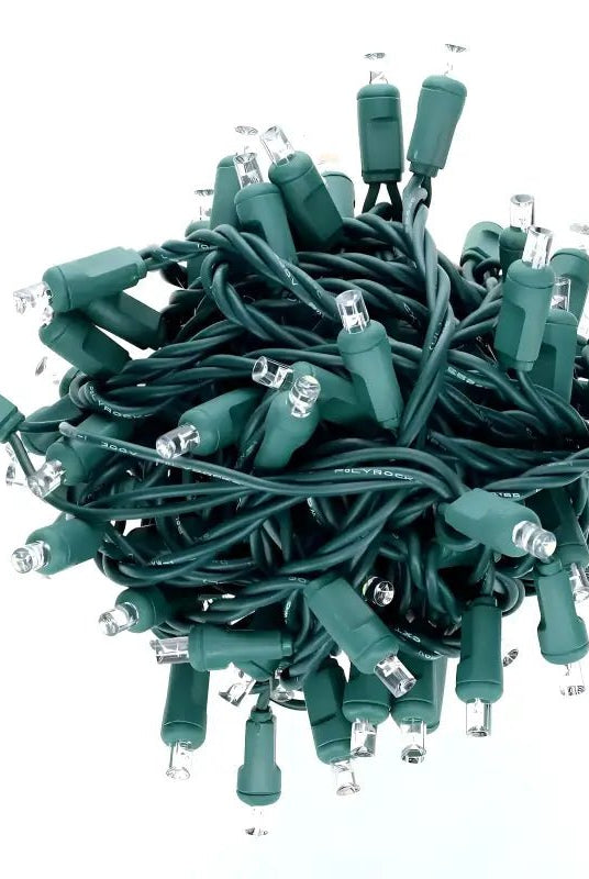 Shop For 70 5mm Cool White LED Christmas Lights, 4" Spacing