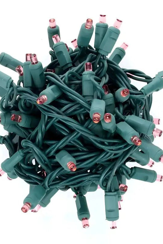 Shop For 70 5mm Pink LED Christmas Lights, 4" Spacing