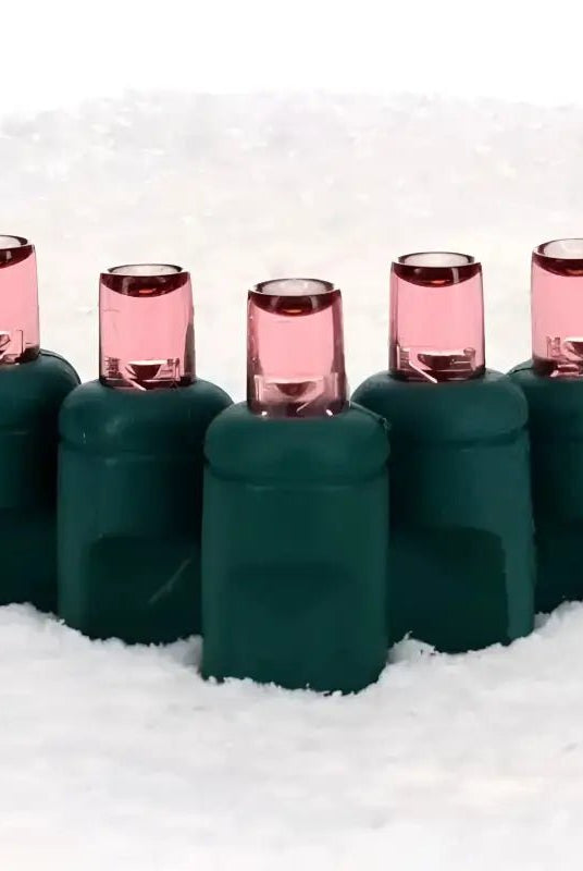Shop For 70 5mm Pink LED Christmas Lights, 4" Spacing