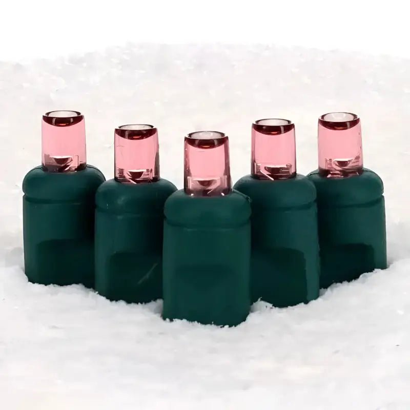 Shop For 70 5mm Pink LED Christmas Lights, 4" Spacing