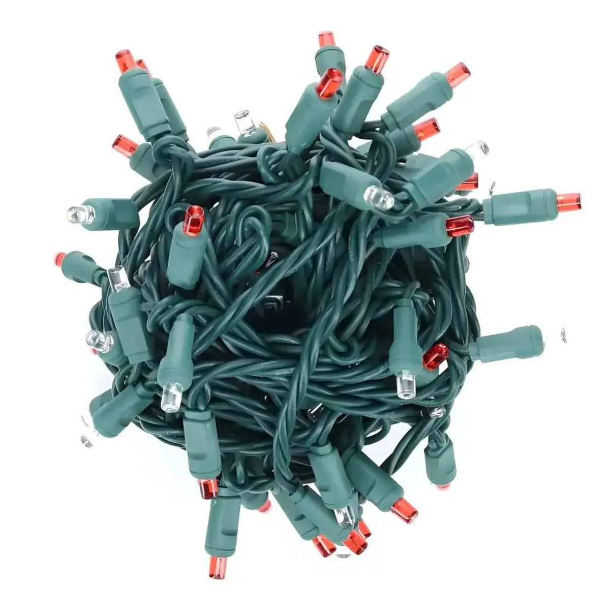 Shop For 70 5mm Red, Cool White LED Christmas Lights, 4" Spacing