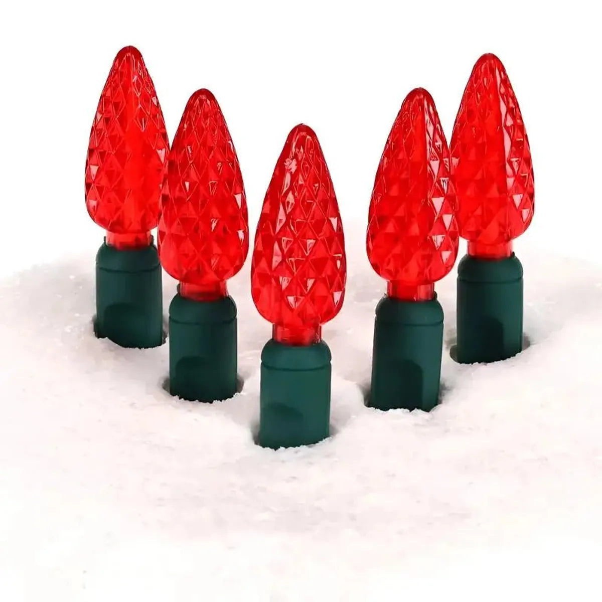 Shop For 70 C6 Red LED Christmas Lights, 4" Spacing