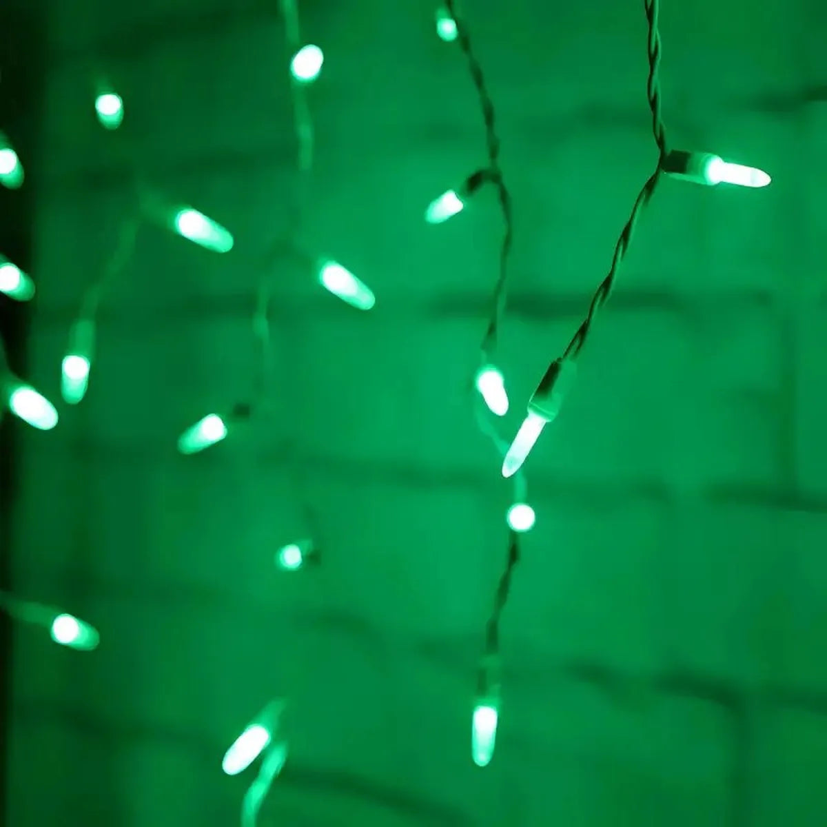 Shop For 70 M5 Green LED Icicle Lights