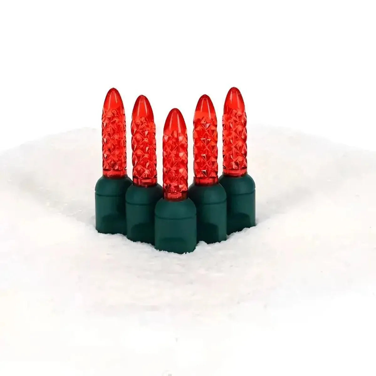 Shop For 70 M5 Red LED Christmas Lights, 4" Spacing