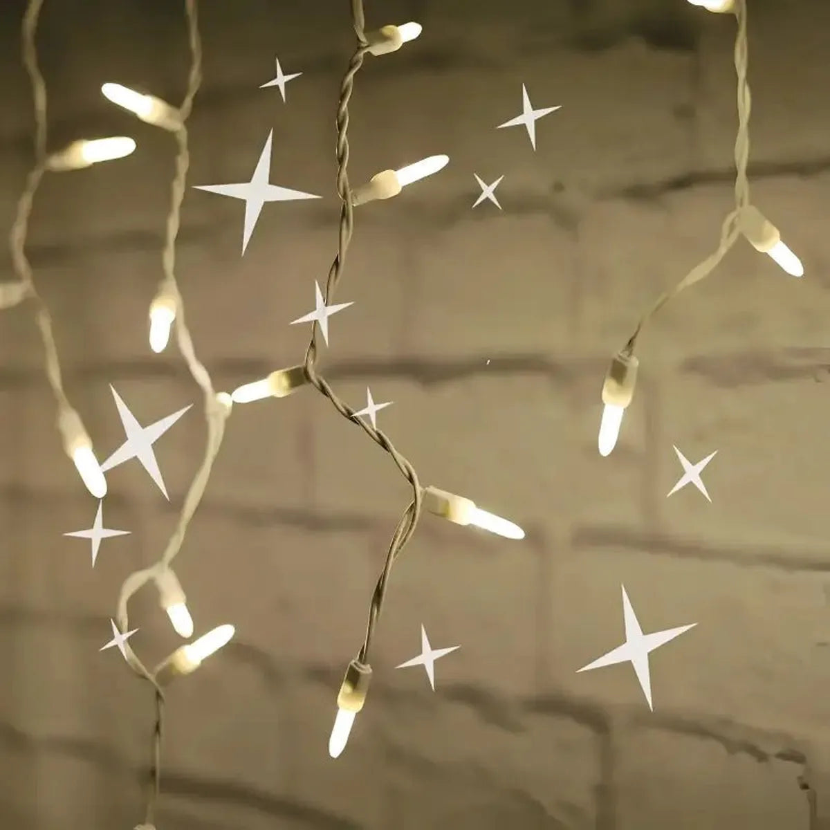 Shop For 70 M5 Warm White Twinkle LED Icicle Lights