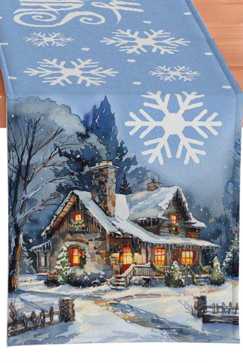 Shop For 72" Christmas Winter Cabin Table Runner
