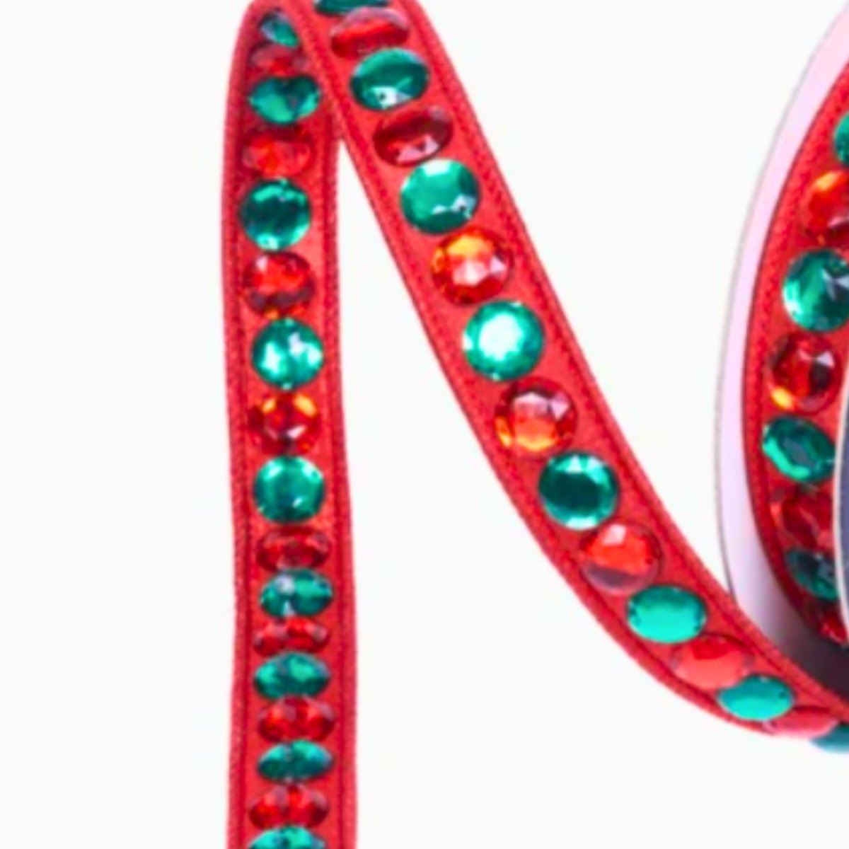Shop For .75" Gumdrop Garland Ribbon: Red/Green (5 Yards)
