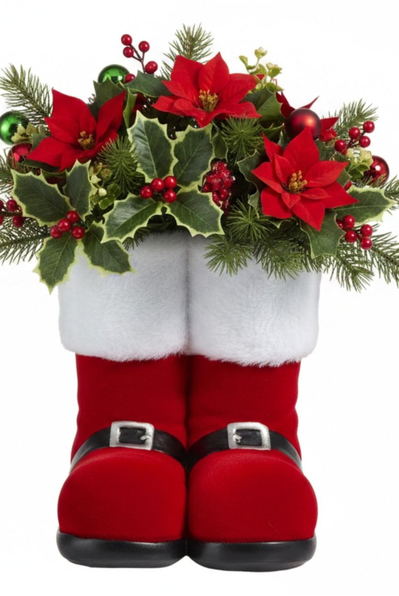 Shop For 7.5 inch Resin Red Flocked Boot