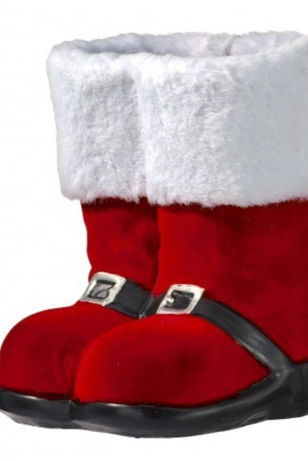 Shop For 7.5 inch Resin Red Flocked Boot
