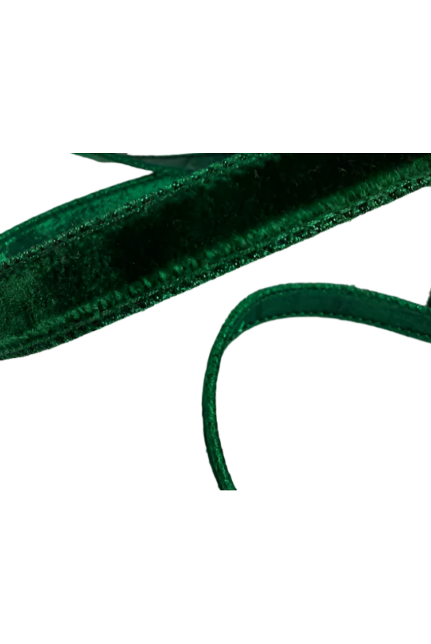 Shop For .75" Velvet Luster Ribbon: Emerald Green (10 Yards)