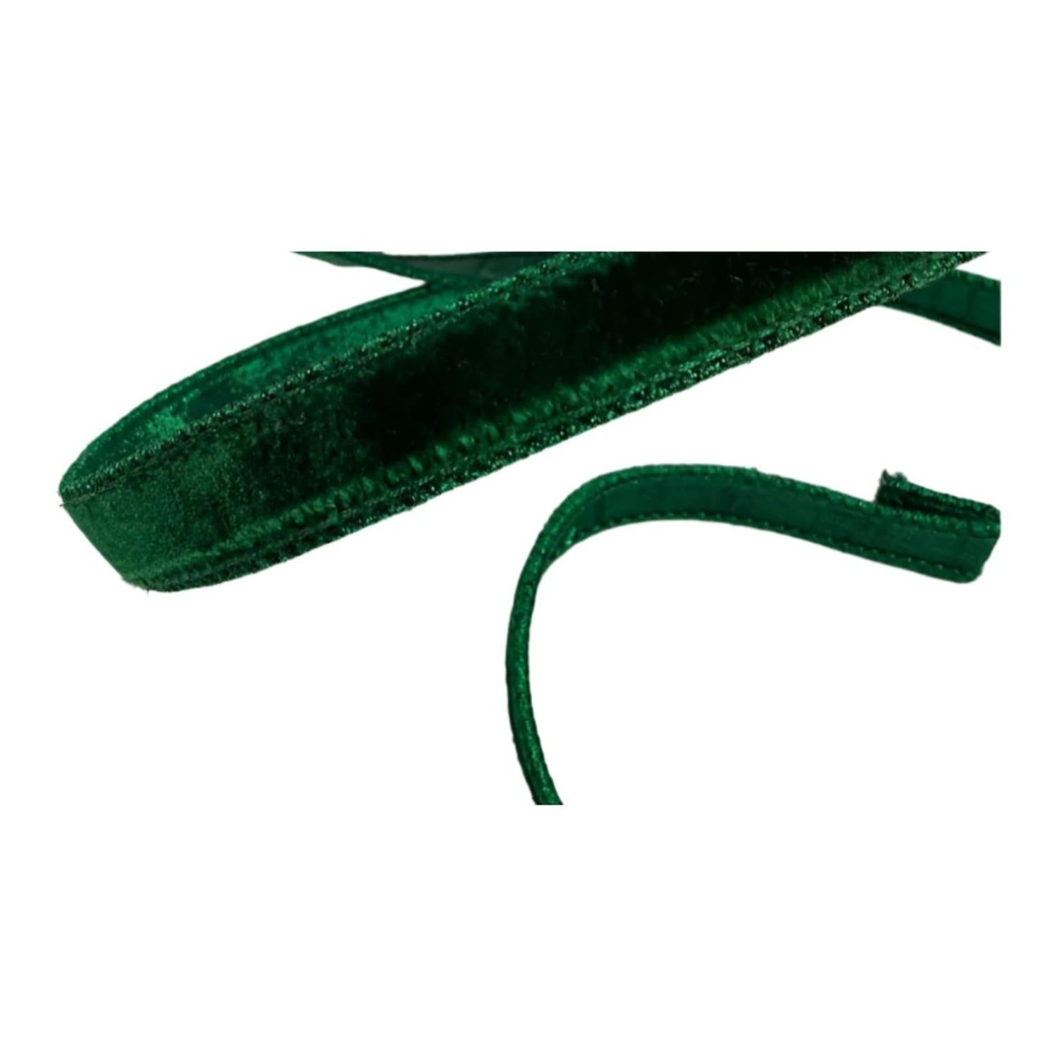 Shop For .75" Velvet Luster Ribbon: Emerald Green (10 Yards)