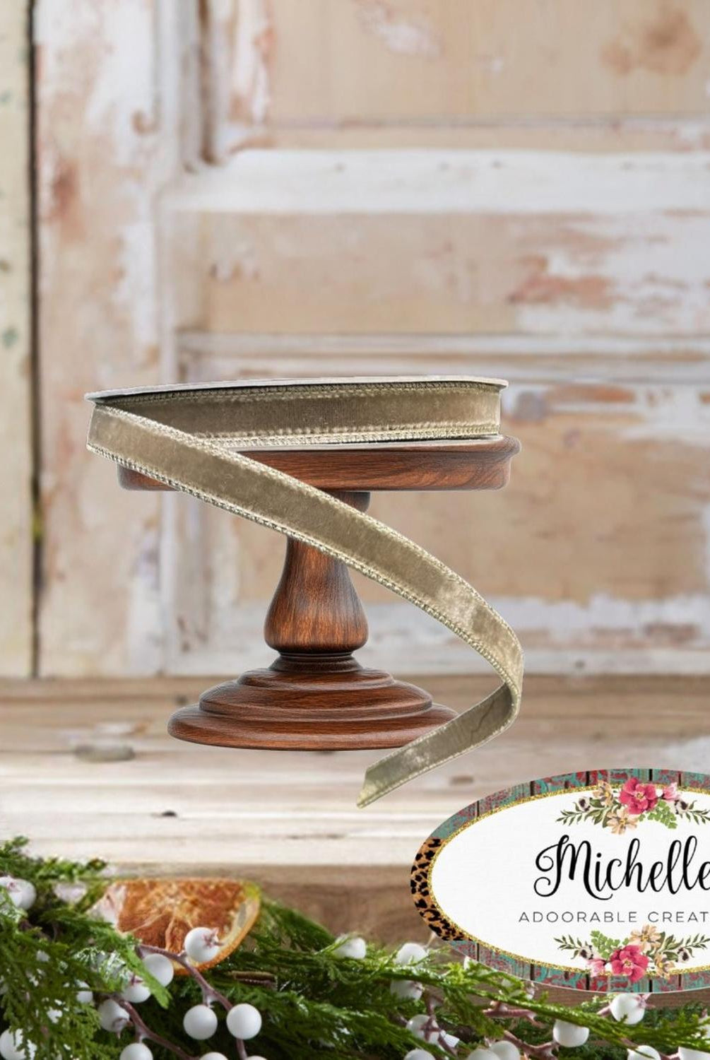 .75" Velvet Luster Ribbon: Mink (10 Yards)