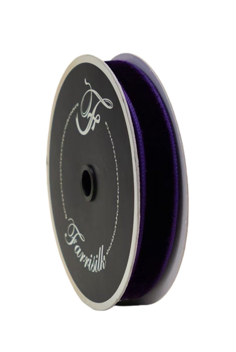 Shop For .75" Velvet Luster Ribbon: Purple (10 Yards)