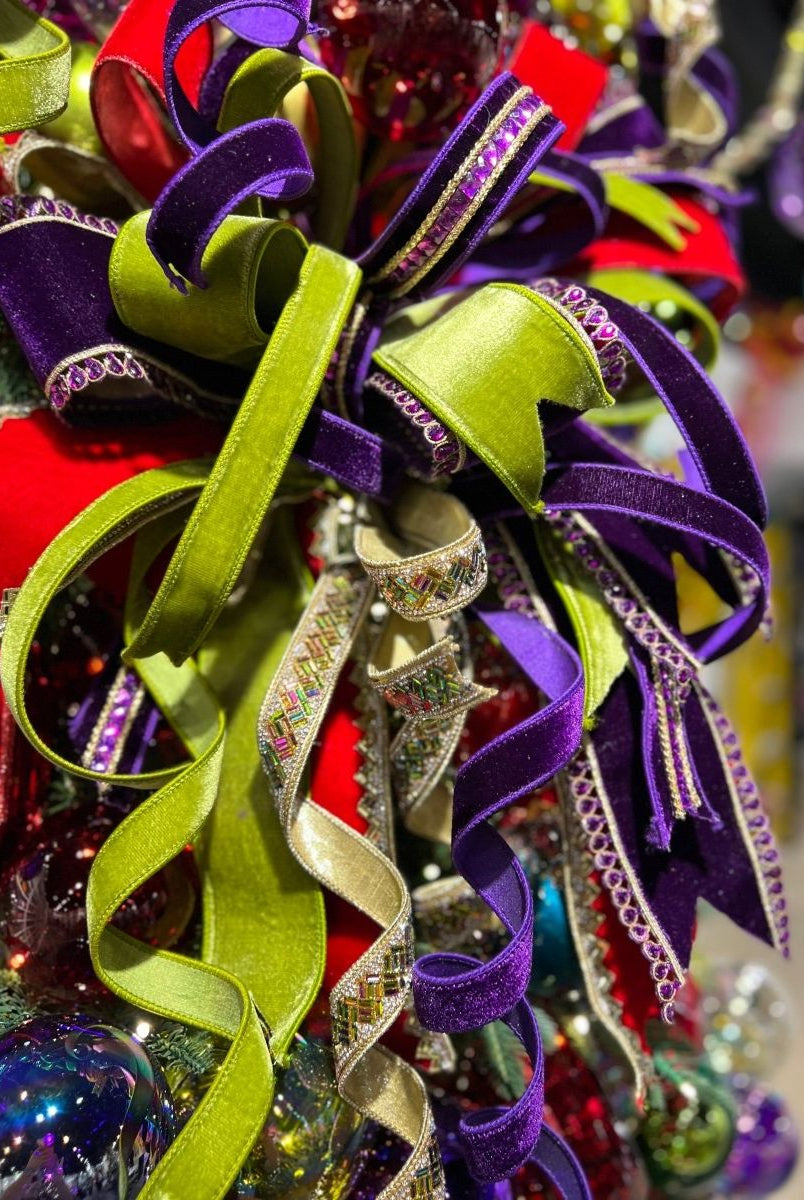 Shop For .75" Velvet Luster Ribbon: Purple (10 Yards)
