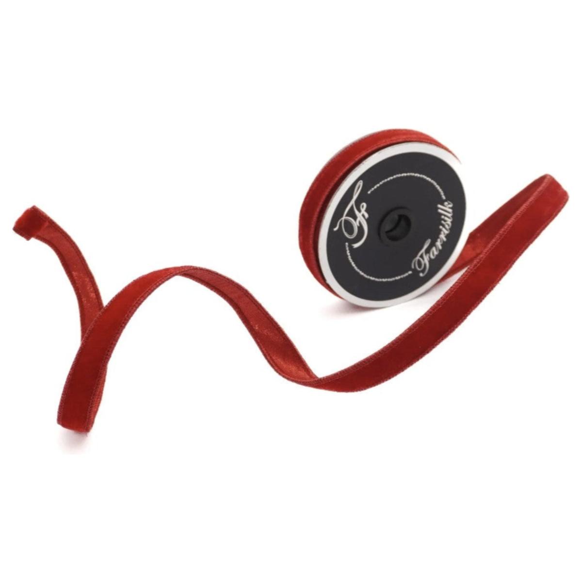 Shop For .75" Velvet Luster Ribbon: Red (10 Yards)