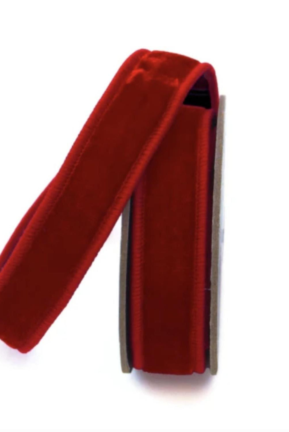 .75" Velvet Luster Ribbon: Red (10 Yards)