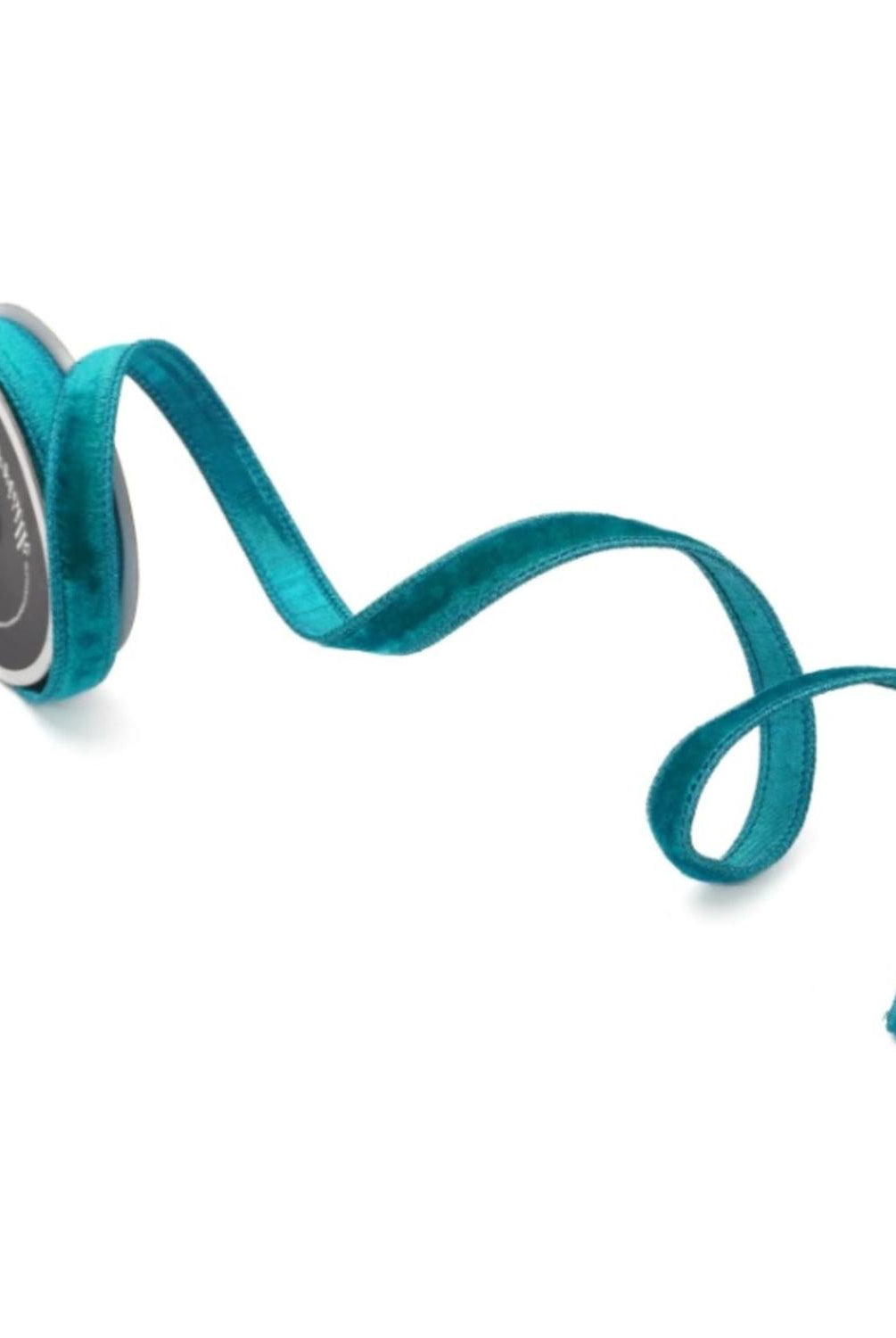 .75" Velvet Luster Ribbon: Teal (10 Yards)