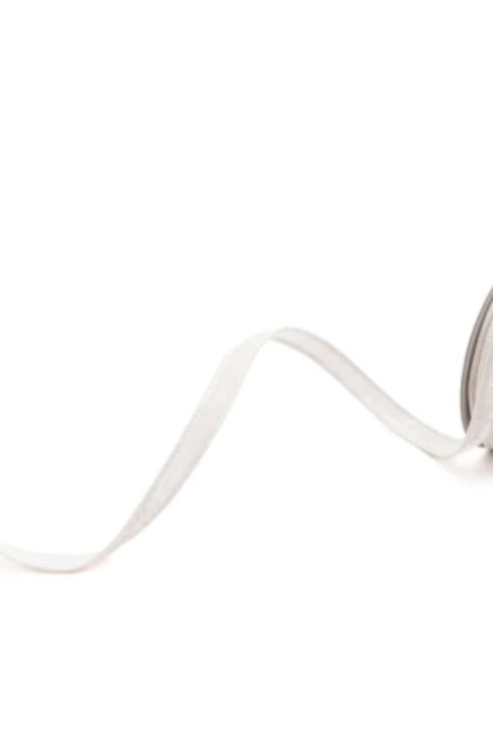 .75" Velvet Luster Ribbon: White (10 Yards)