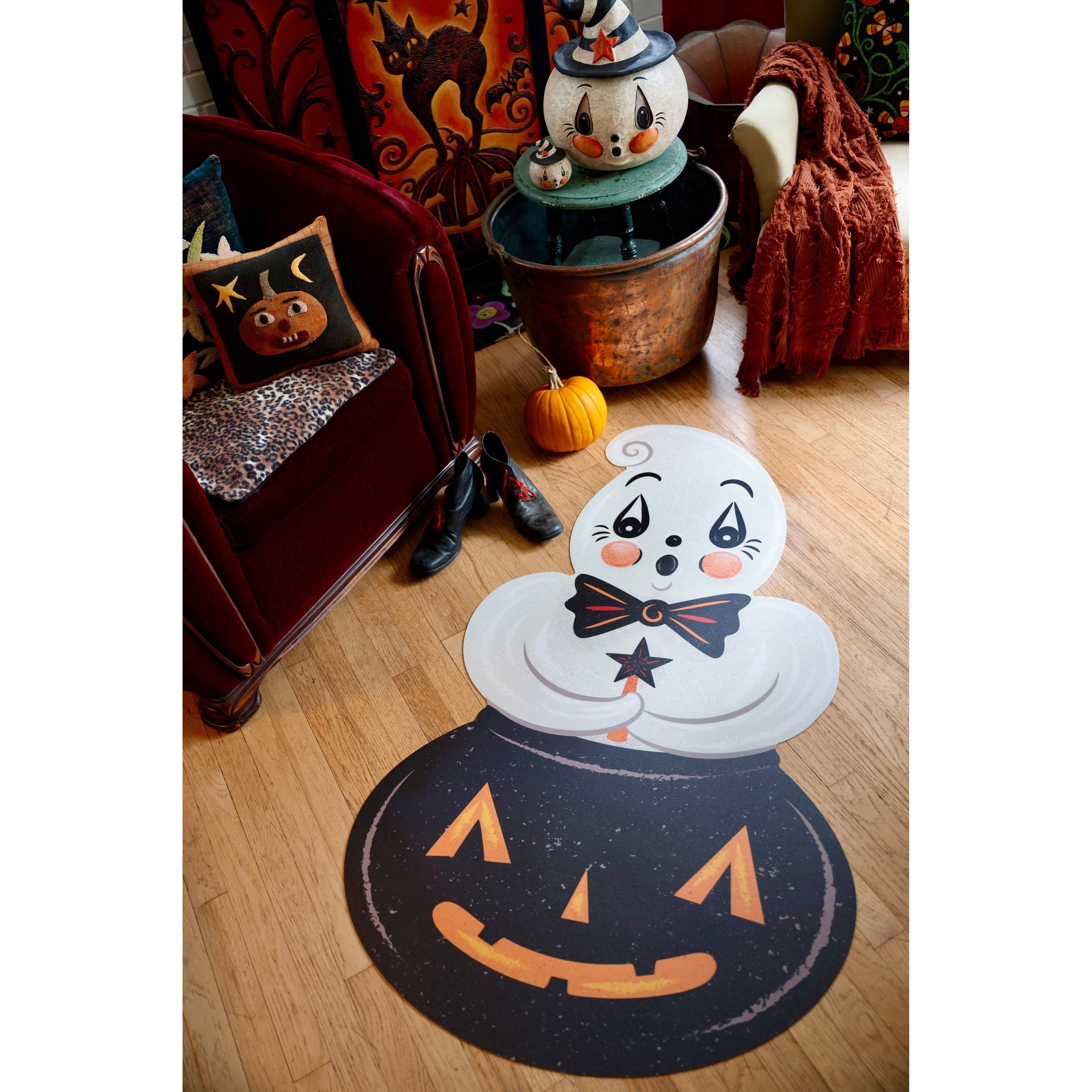Shop For 76" Ghostie Die Cut Vinyl Halloween Floor Decor