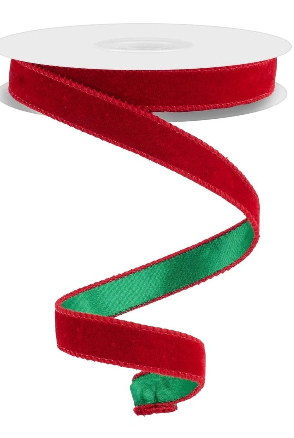 Shop For 7/8" Deluxe Velvet Satin Backing Ribbon: Red/ Green (10 Yards)