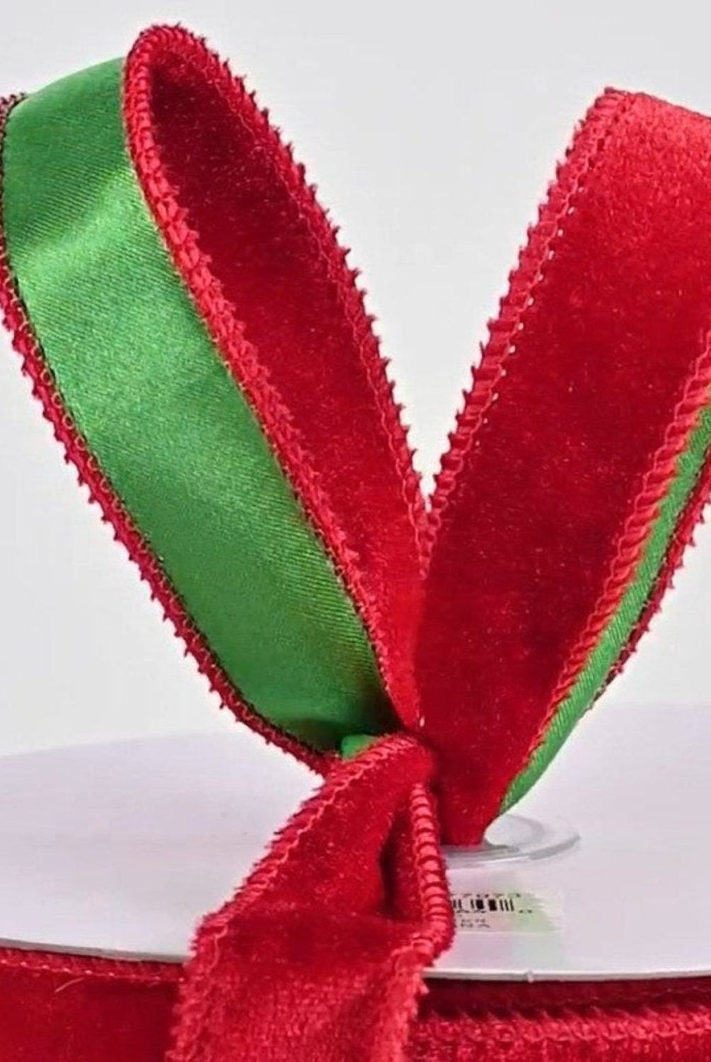 Shop For 7/8" Deluxe Velvet Satin Backing Ribbon: Red/ Green (10 Yards)