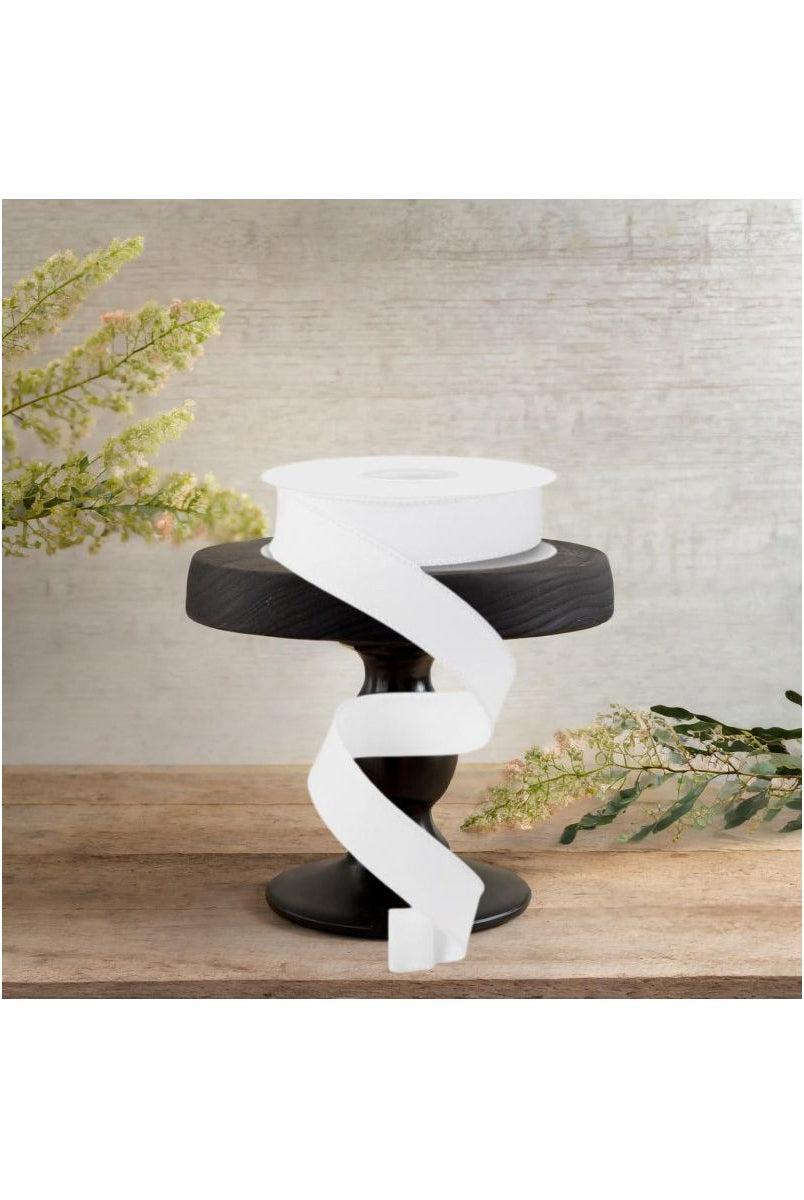 Shop For 7/8" Diagonal Weave Ribbon: White (10 Yards)