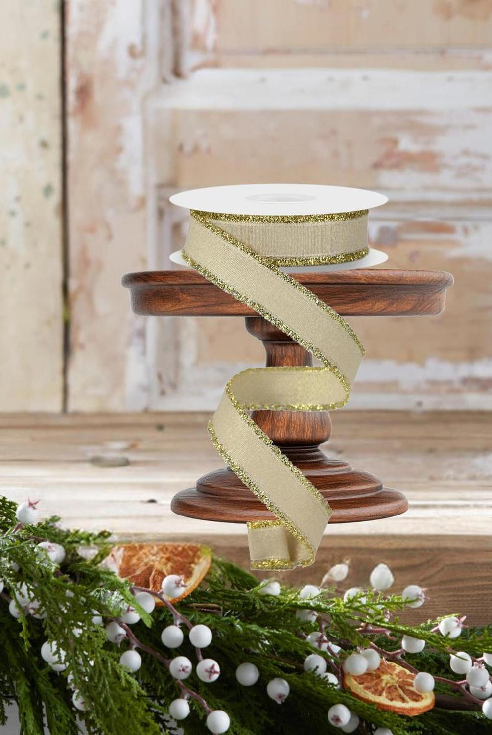 Shop For 7/8" Fuzzy Edge Ribbon: Gold (10 Yards)