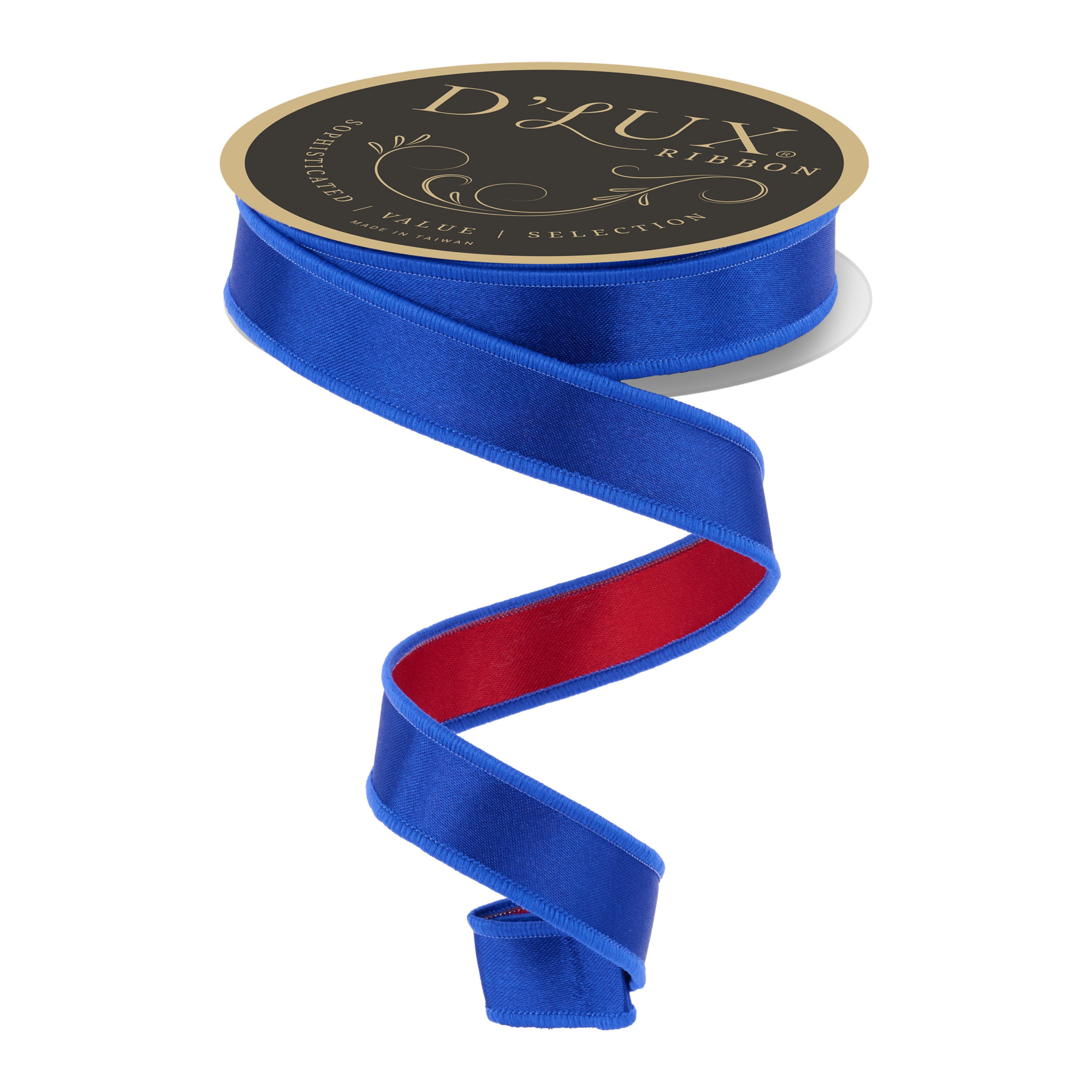 Shop For 7/8" Satin Fused Ribbon: Blue/Red (10 Yards)