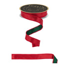 Shop For 7/8" Satin Fused Ribbon: Red/Emerald Green (10 Yards)