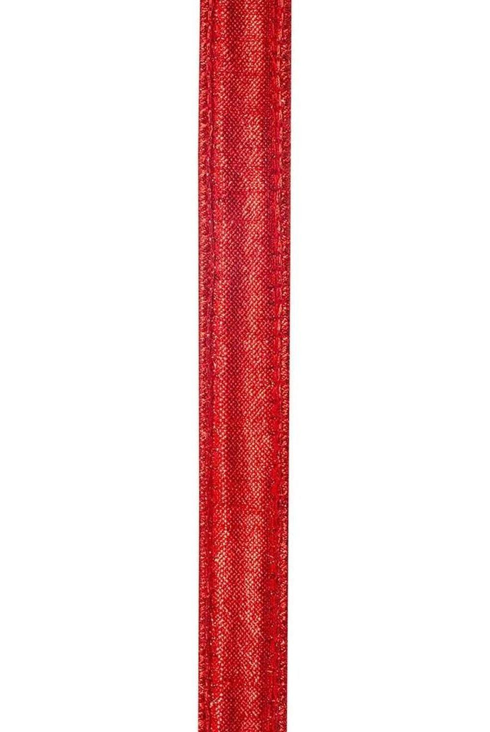 7/8" Sumptuous Jewel Accent Ribbon: Red/Green (5 Yards)