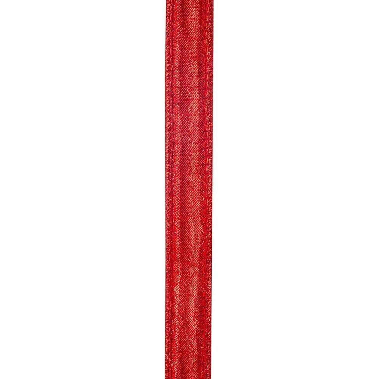 7/8" Sumptuous Jewel Accent Ribbon: Red/Green (5 Yards)