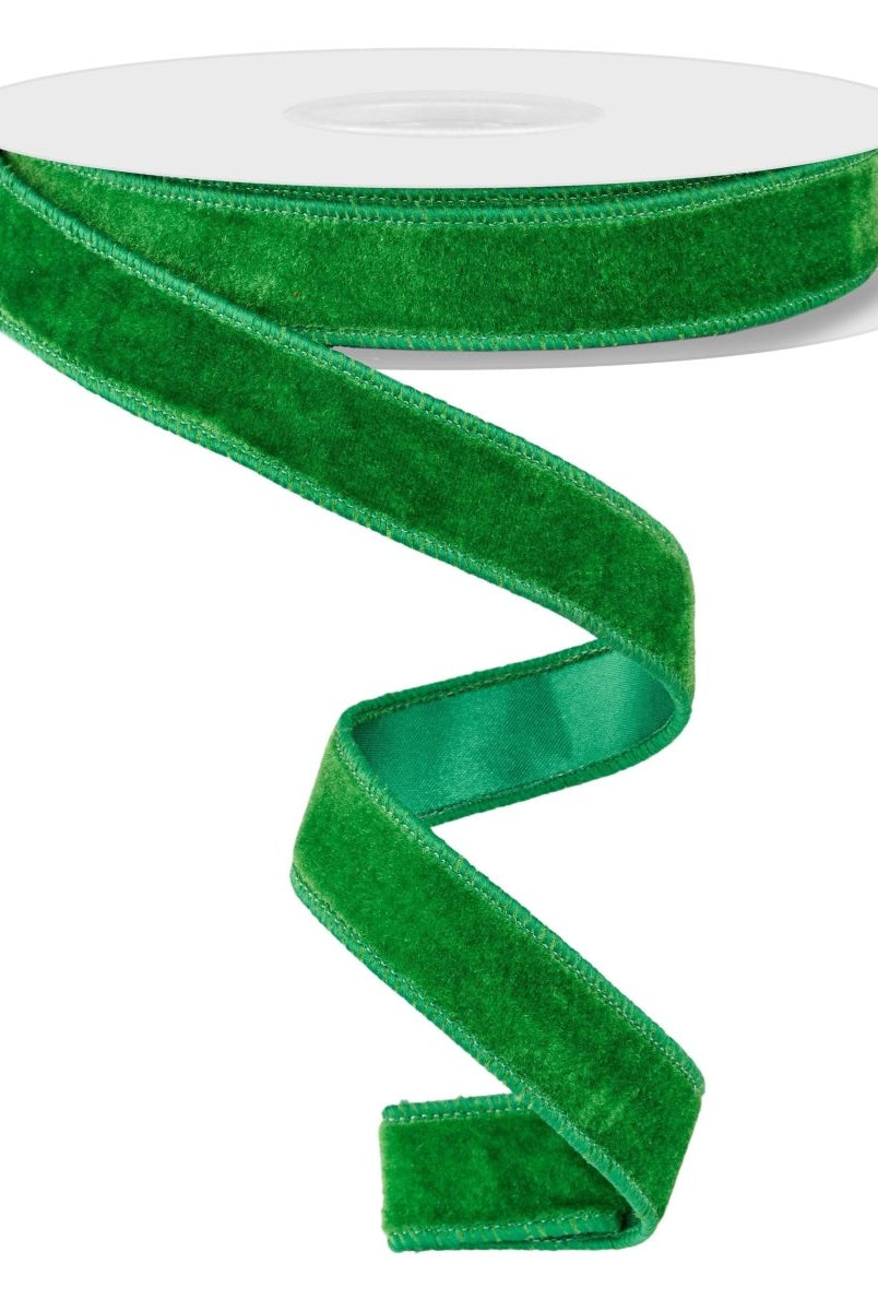 Shop For 7/8in Deluxe Velvet Ribbon: Emerald Green (10 Yard)