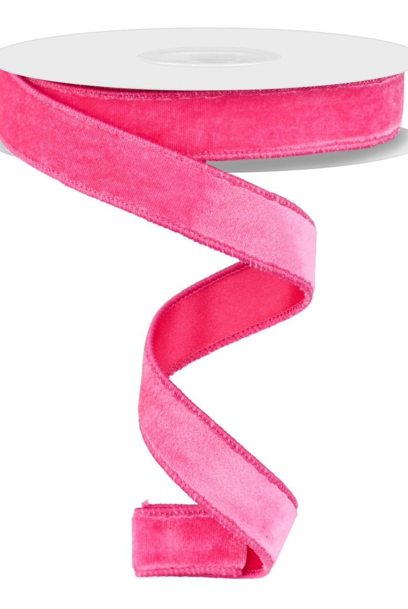 Shop For 7/8in Deluxe Velvet Ribbon: Hot Pink (10 Yard)