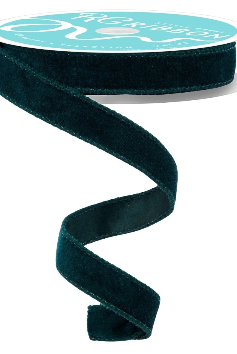 Shop For 7/8in Deluxe Velvet Ribbon: Hunter Green (10 Yard)