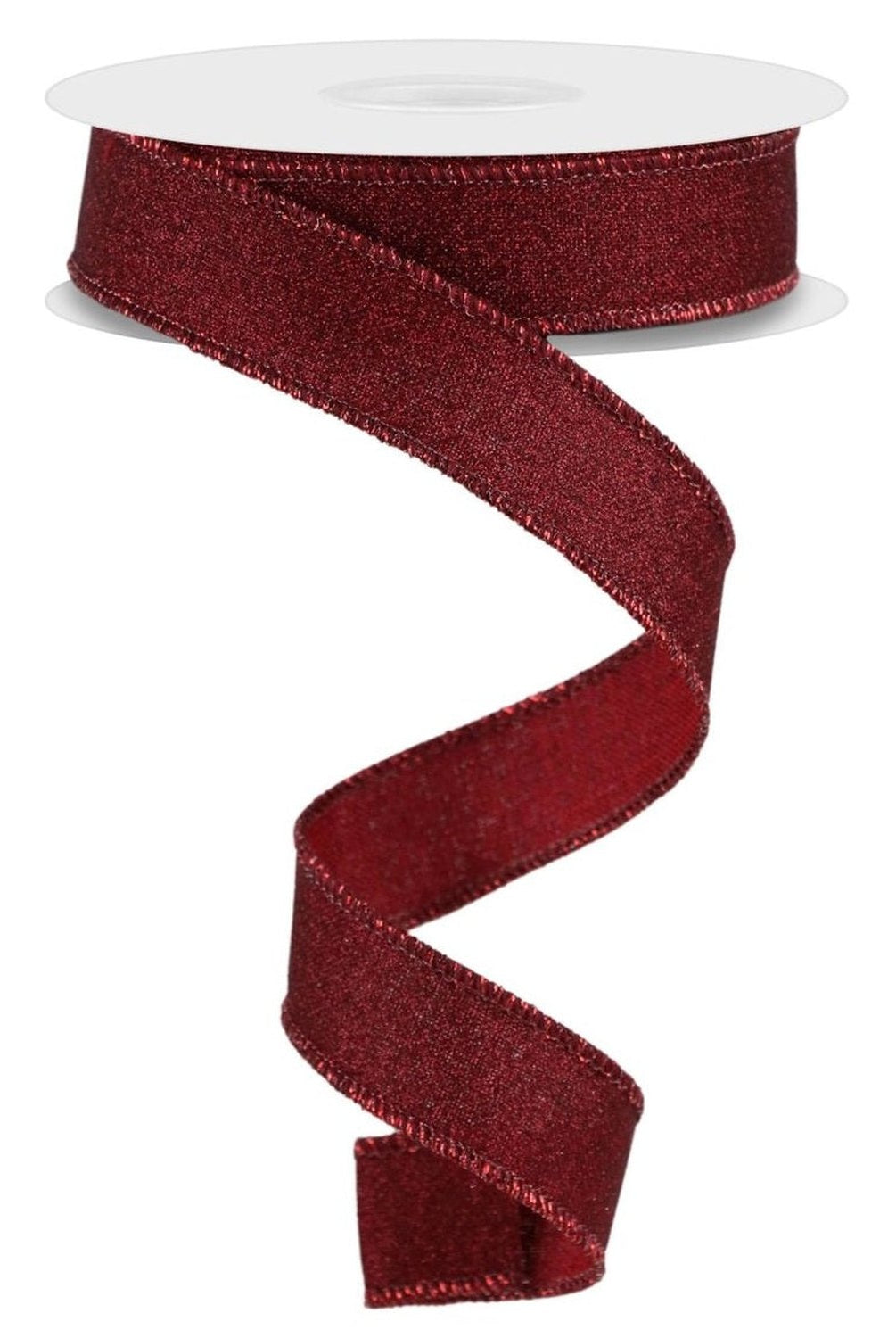 Shop For 7/8in Fine Glitter On Royal Ribbon: Burgundy (10 Yards)