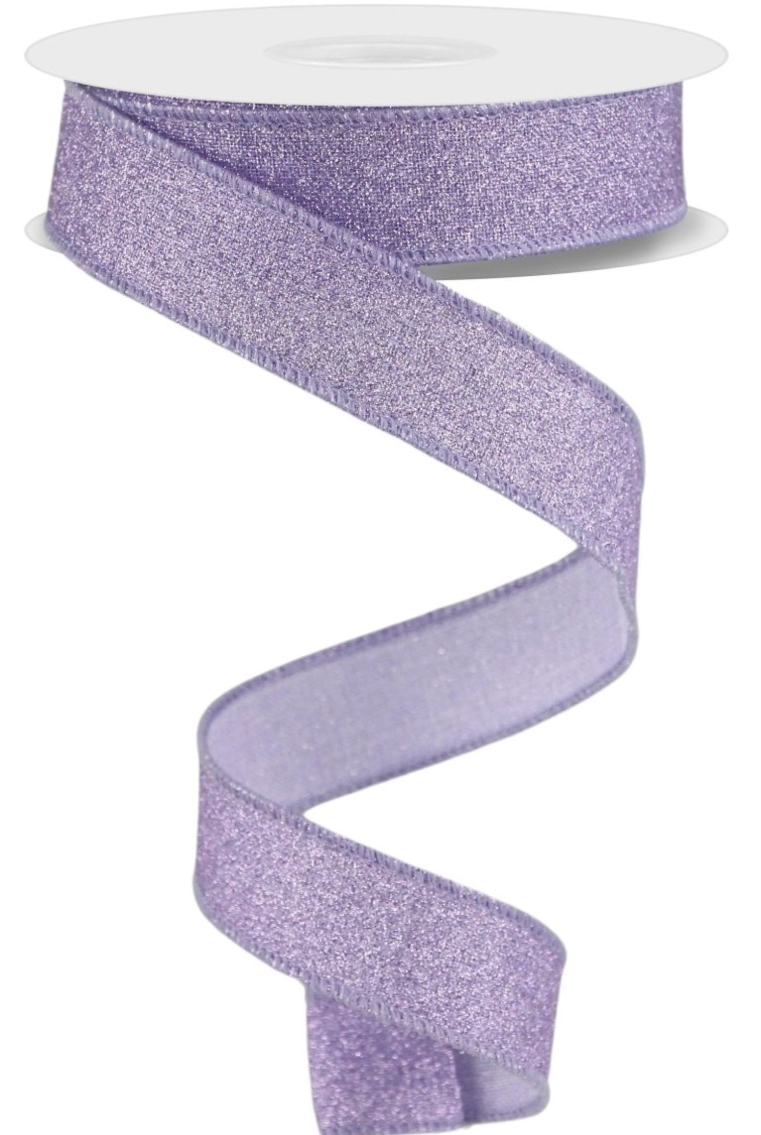 Shop For 7/8in Fine Glitter On Royal Ribbon: Lavender (10 Yards)