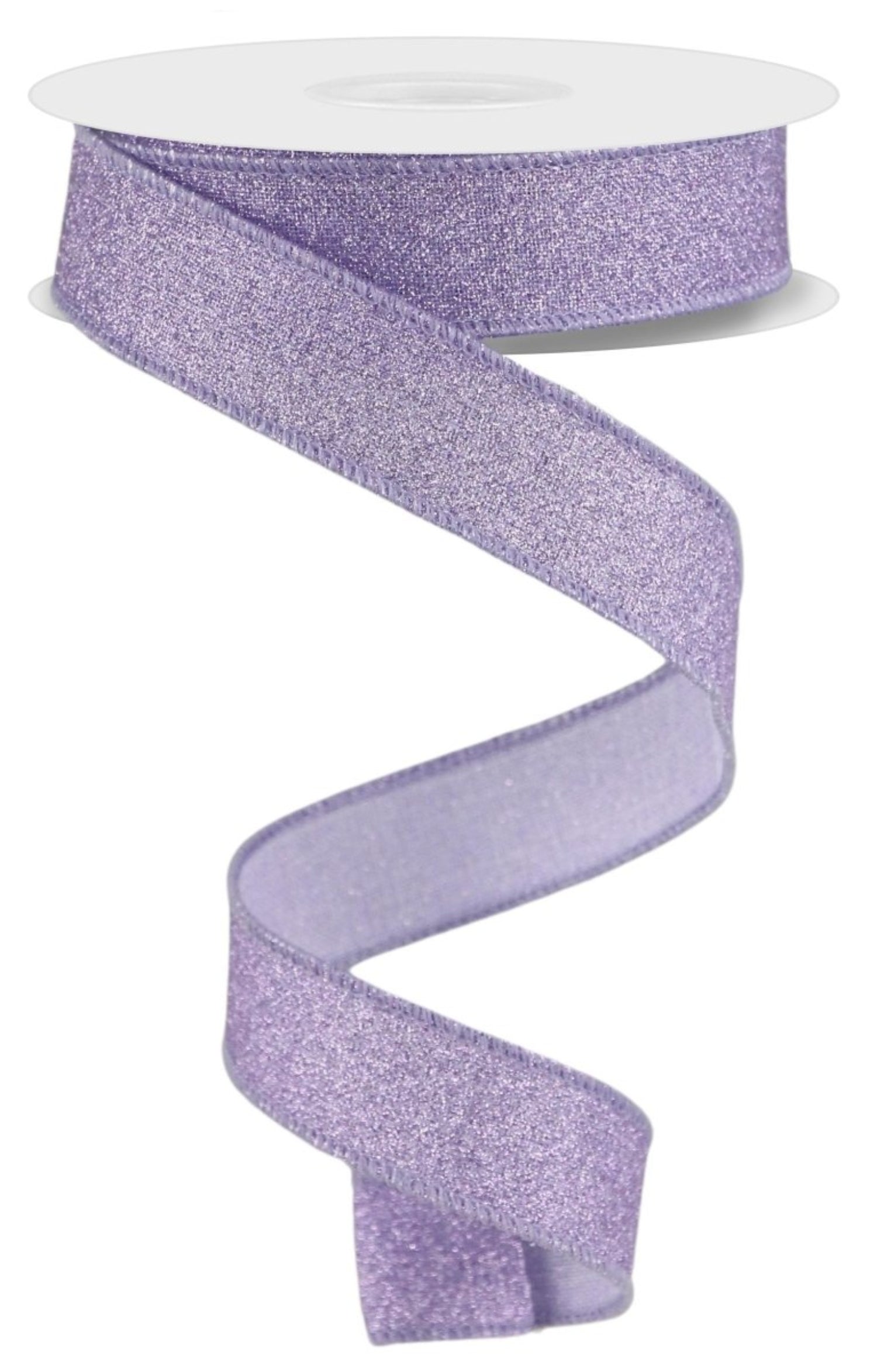 Shop For 7/8in Fine Glitter On Royal Ribbon: Lavender (10 Yards)