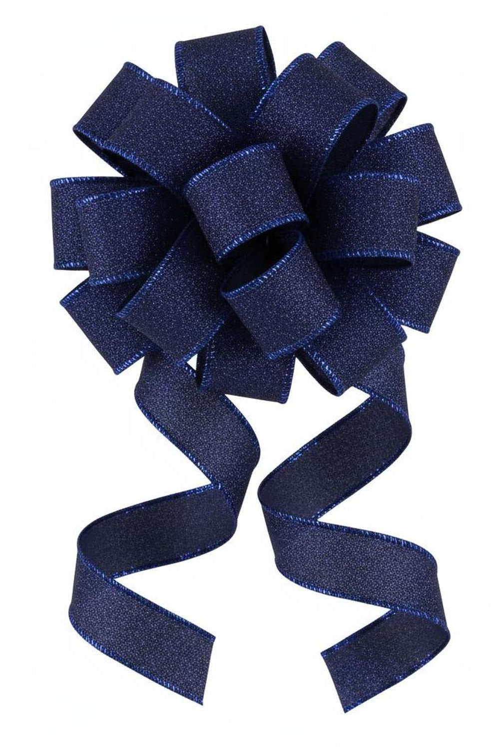 Shop For 7/8in Fine Glitter On Royal Ribbon: Navy Blue (10 Yards)