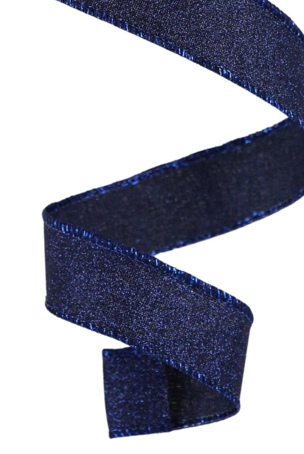 Shop For 7/8in Fine Glitter On Royal Ribbon: Navy Blue (10 Yards)