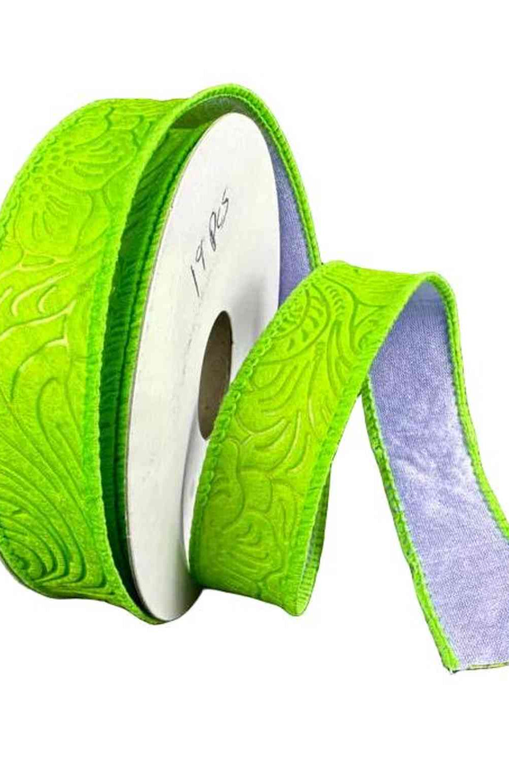 Shop For 7/8in Flower Breeze & Dupioni Ribbon: Lime & Lavender (10 Yards)