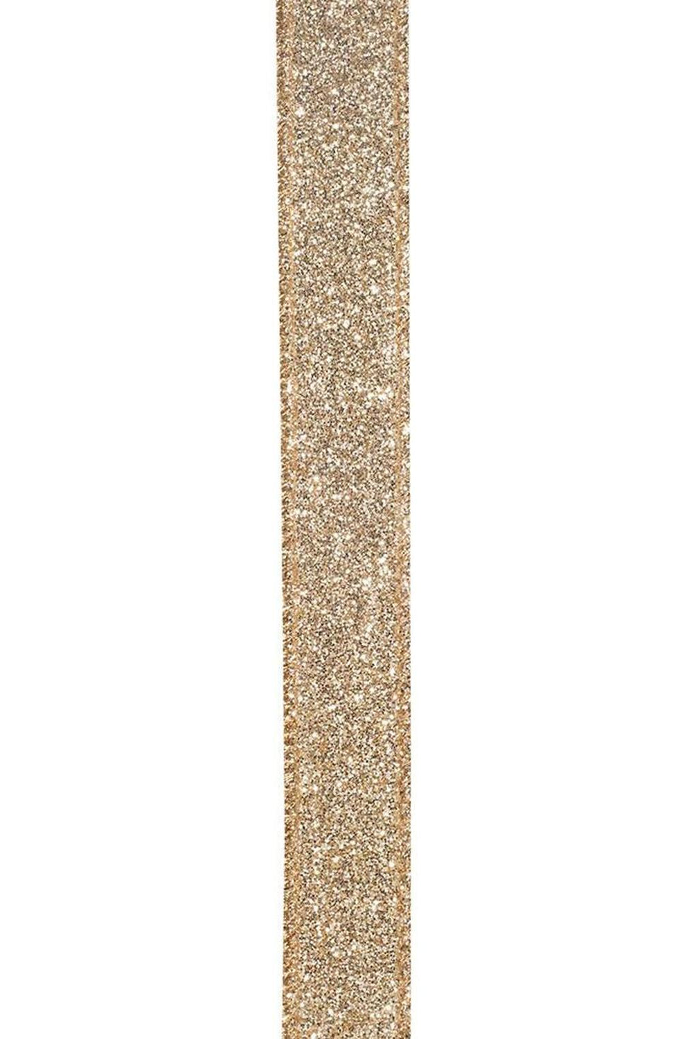 Shop For 7/8in Glitter Metallic Ribbon: Gold (10 Yards)