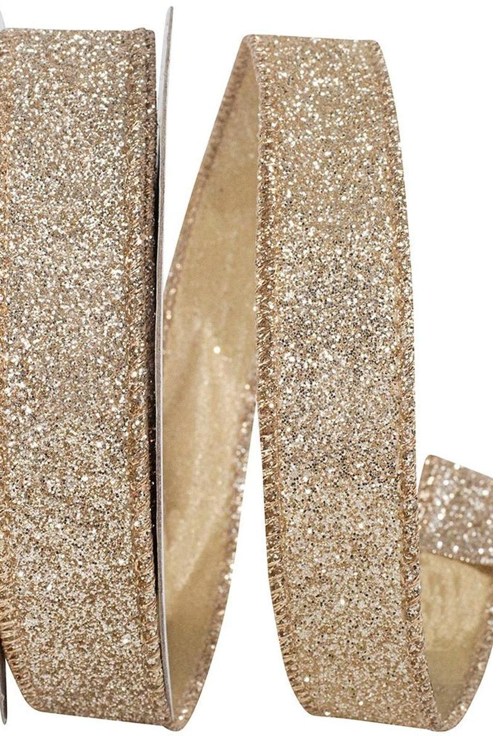 Shop For 7/8in Glitter Metallic Ribbon: Gold (10 Yards)